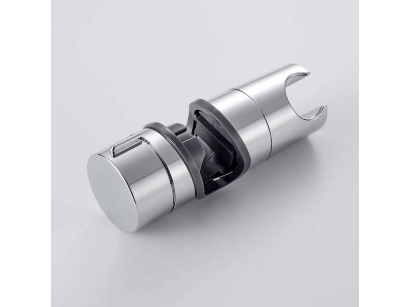 Support de pommeau de douche de salle de bain, pince de douchette réglable, chrome - Conforama C