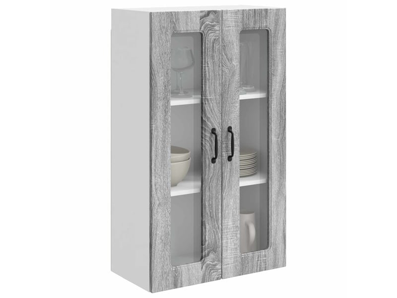 Meuble mural de cuisine | armoire de cuisine gris sonoma 60x31x100cm shl391 - Conforama C