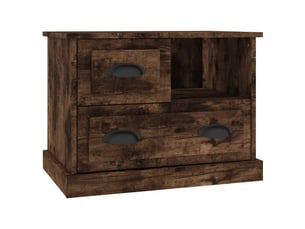 Table de chevet - cabinet de chevet - table de nuit chêne fumé 60x39x45 cm