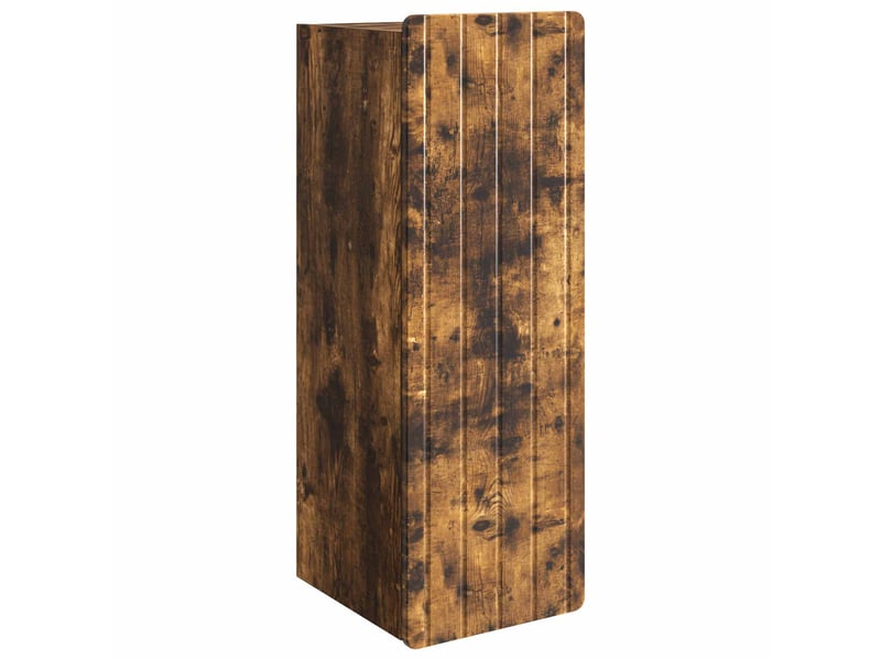 Armoire murale salon, meuble de rangement chêne fumé 33 x 34,5 x 94 cm bois d'ingénierie  - Conforama A