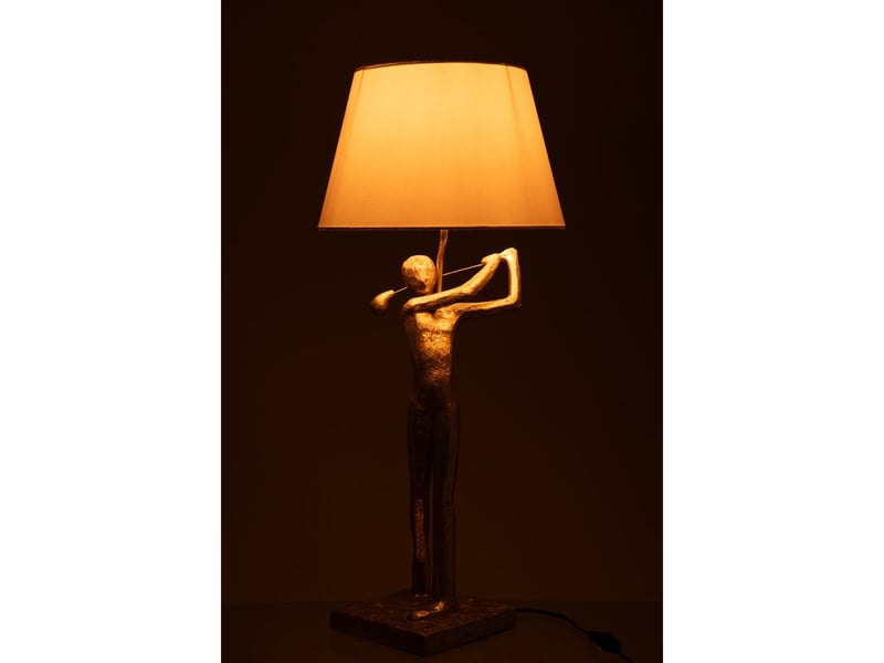  Lampe à poser golfeur viggo 80cm doré  - Conforama C