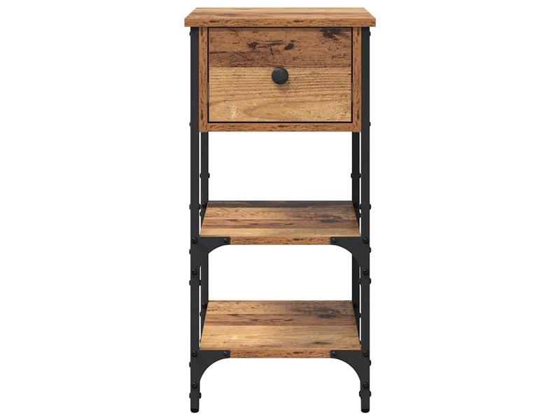  Table de chevet - cabinet de chevet - table de nuit marron 33,5 x 36 x 70 cm bois d’ingénierie  - Conforama E