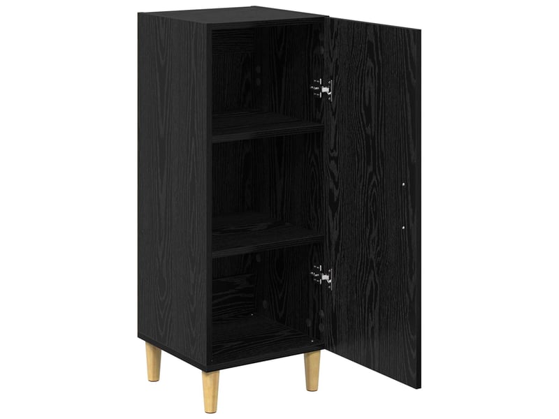 Buffet - bahut - meuble de rangement chêne noir 34,5 x 34 x 90 cm bois d'ingénierie  - Conforama E