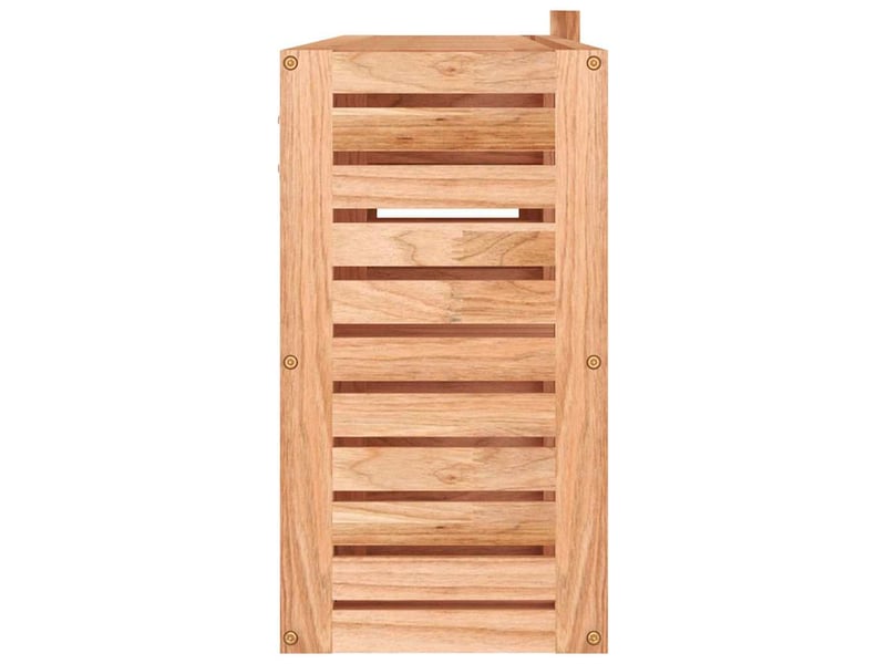  Armoire à miroir 80x17x34 cm bois massif de noyer  - Conforama E