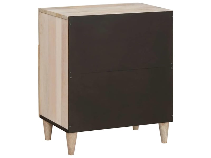 Table de chevet - cabinet de chevet - table de nuit blanc 50 x 33 x 60 cm bois d'ingénierie - Conforama D