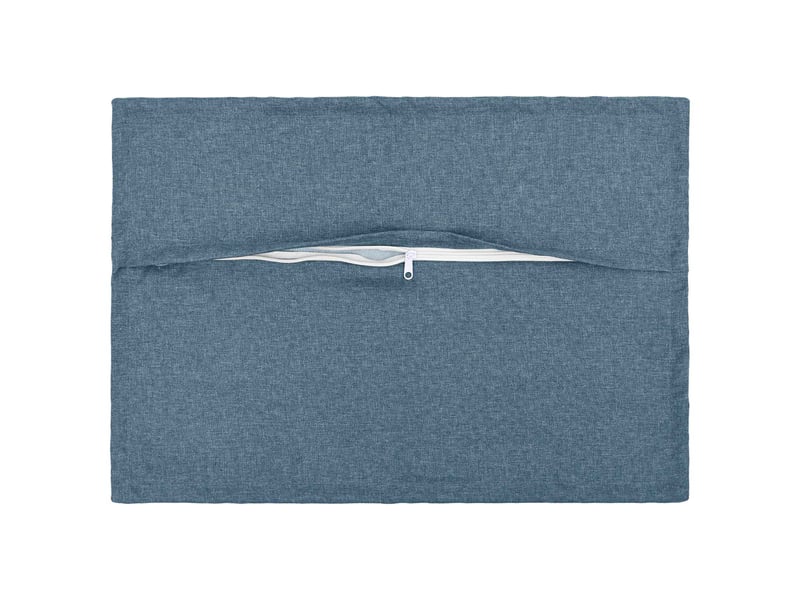  Lot de 2 coussins, coussins décoratifs houten bleu denim lin synthétique cf56476  - Conforama C