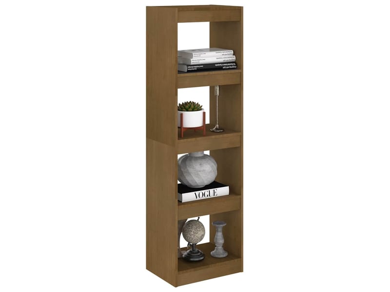  Bibliothèque, séparateur de pièce marron miel 40x30x135,5 cm pin  - Conforama D