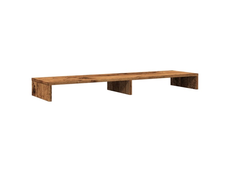  Support de moniteur table meuble bureau vieux bois 100 x 27 x 10 cm bois d'ingénierie marron 02_0045004  - Conforama D
