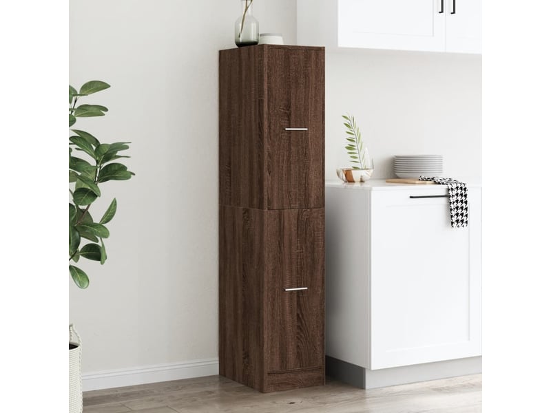  Armoire apothicaire chêne marron 30x41x144,5 cm bois ingénierie  - Conforama C