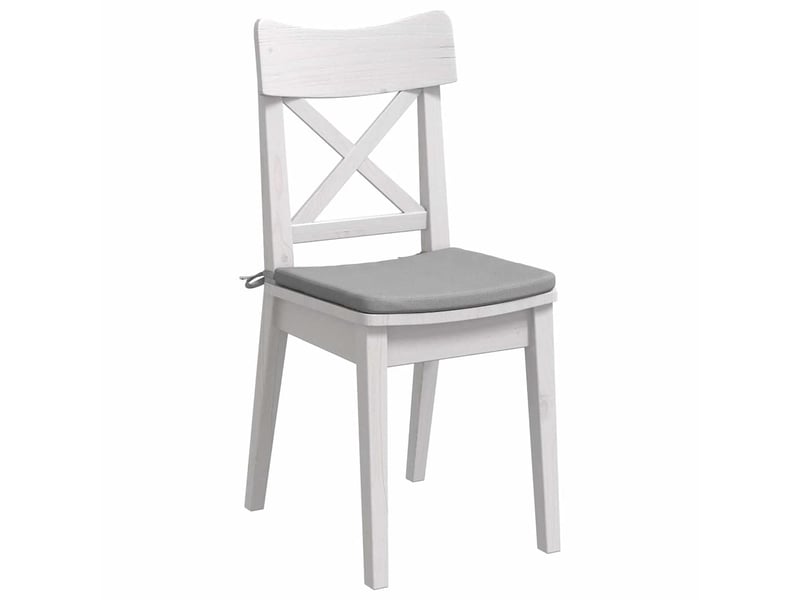  Lot de 4 coussins de siège, coussins décoratifs tissu gris nuage 40 x 40 x 3 cm cf60012  - Conforama C