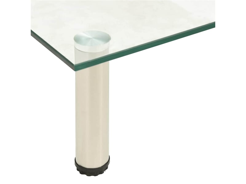  Meuble tv - banc tv - meuble de rangement transparent 80x35x17 cm verre trempé  - Conforama D