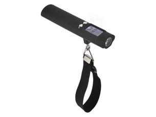 Balance à bagages numérique 3 en 1 (50 kg110 lbs) avec lampe torche, fonction batterie externe et écran lcd pour les voyages