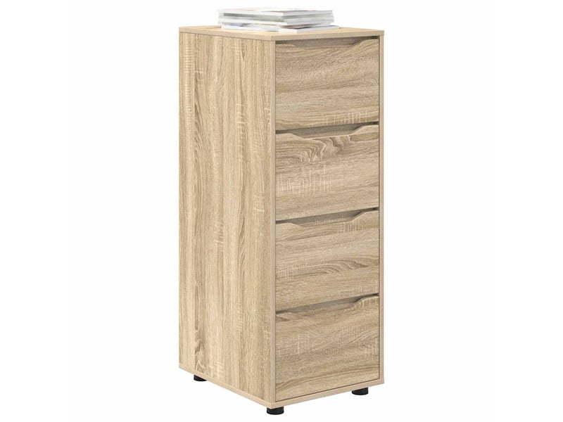  Armoire de rangement, commode de rangement 40 x 48 x 105 cm bois d'ingénierie shl6670  - Conforama C