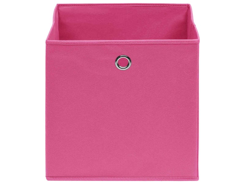  Boîtes de rangement 10 pcs tissu intissé 28x28x28 cm rose  - Conforama C