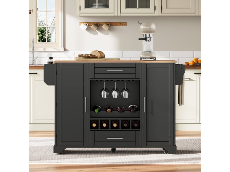  Desserte 2 portes 2 tiroirs coloris noir mdf desserte noir - Conforama D