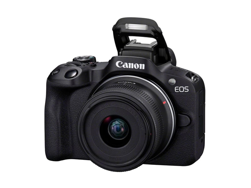  Canon eos r50, black + rf-s 18-45mm f4.5-6.3 is stm kit milc 24,2 mp cmos 6000 x 4000 pixels noir 162766 - Conforama D