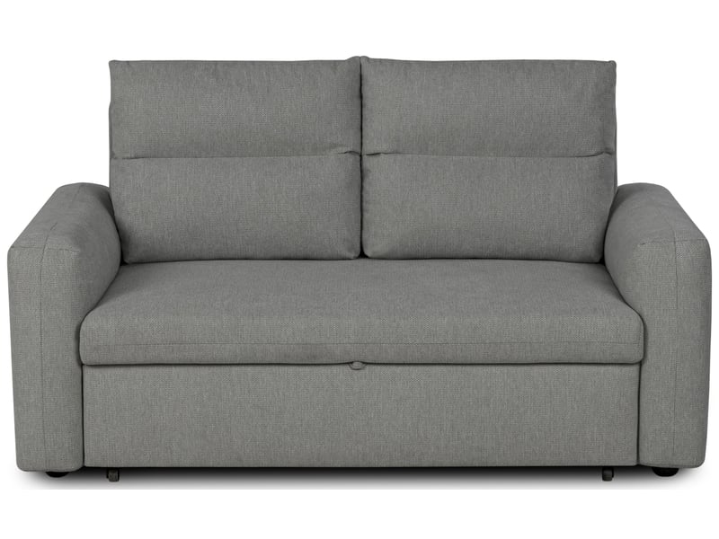  Canape droit convertible gris 2 places  - Conforama A