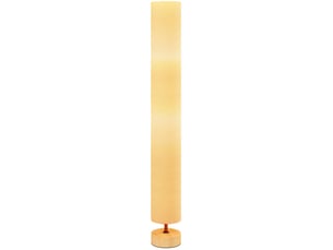 Lampadaire pour salon, puissance max. 40 w, douille e27, abat-jour en lin et structure en métal, ø 15 x 120 cm, beige