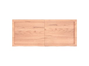 Étagère flottante, etagère murale, étagère suspendue marron clair bois chêne massif traité cf42380