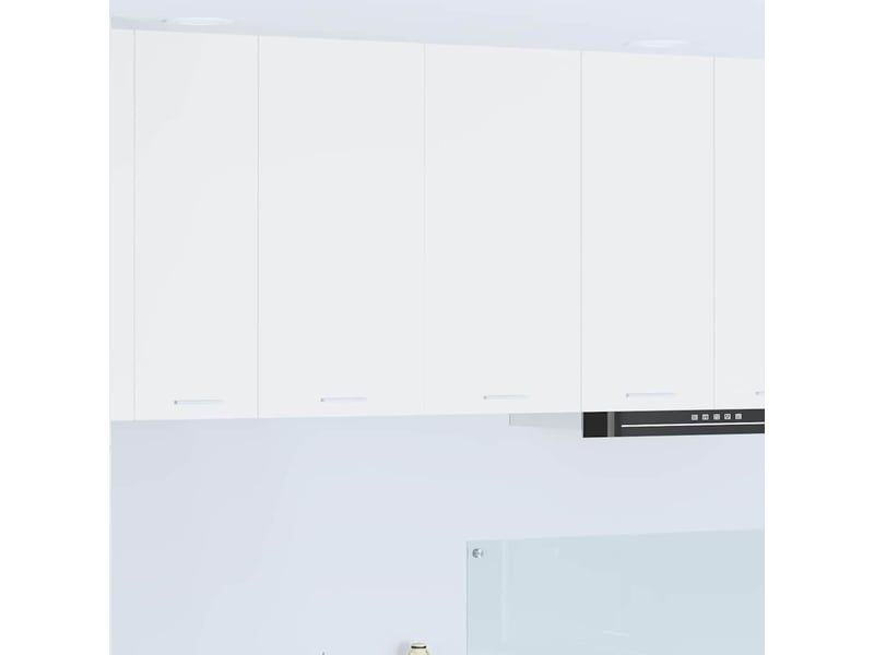  Meuble de rangement cuisine, armoire suspendue blanc 80x31x80cm bois d'ingénierie shl1250  - Conforama B