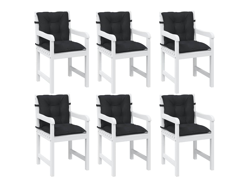  Ensemble de coussins pour chaise à dossier bas 6 pc polyester cf60914  - Conforama C