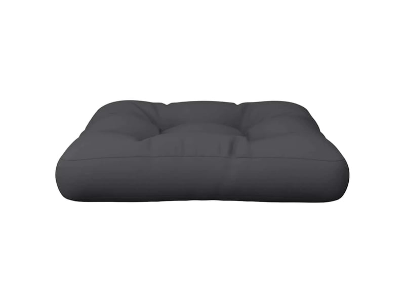  Coussin de palette, coussin de chaise, coussin de canapé noir 60x61,5x10 cm tissu cf55413  - Conforama D