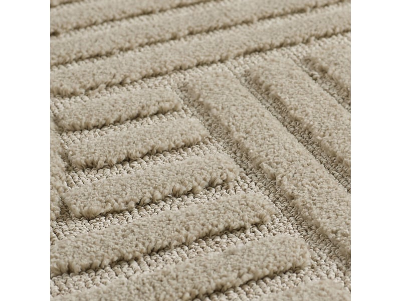 Tapis à relief lena beige 60x110cm ART601101121BEIGE - Conforama E