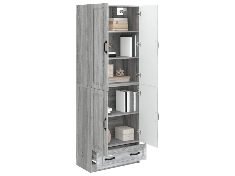 Buffet - ensemble de meubles 2 pc sonoma gris bois d'ingénierie - Conforama C