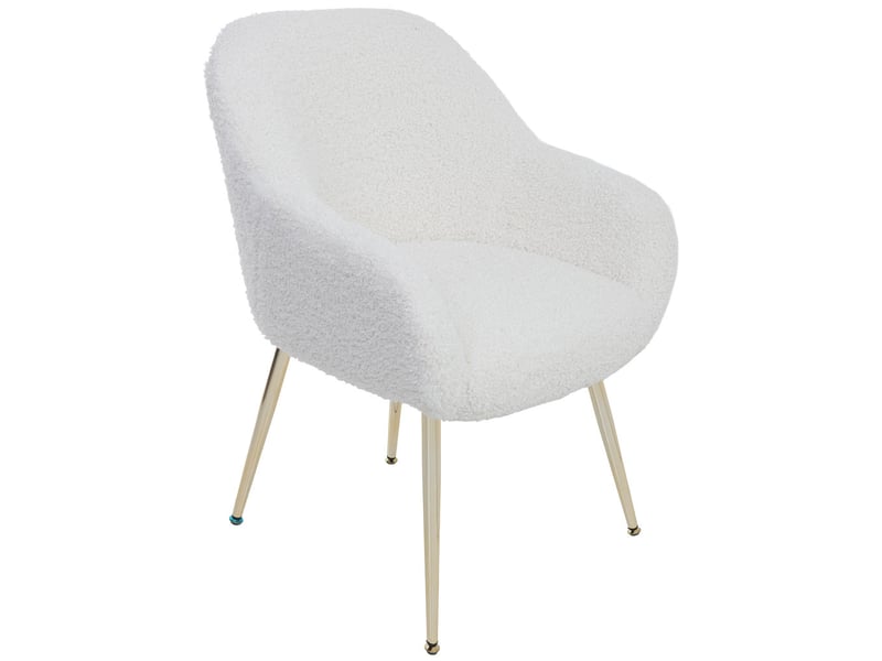  Chaise en bois rembourrée blanche 66x65x82 cm h  - Conforama A