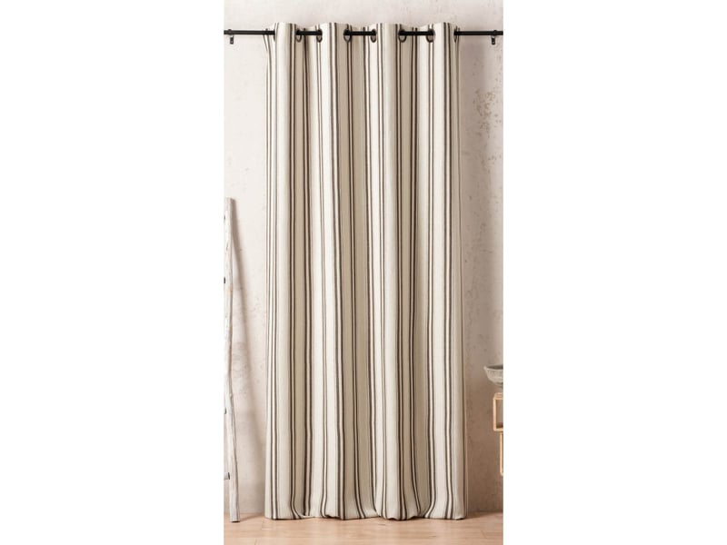  Rideau daenerys 140 x 280 cm – coton recyclé tissé en france - 140x280cm - taupe  - Conforama A