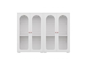 Armoire 4 porte(s) battante    IKSETERA TRADING LTD coloris blanc largeur 160 cm