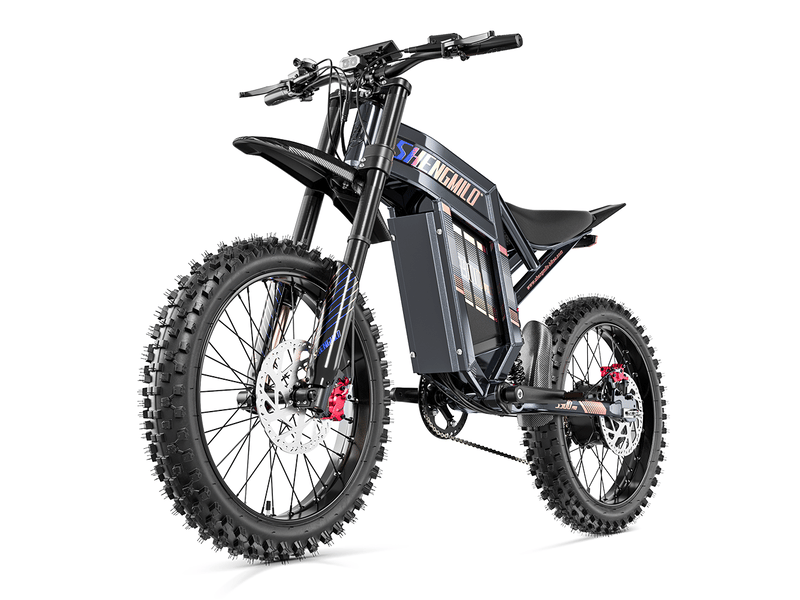  Vélo électrique tout-terrain shengmilo s900 pro, 3000w suspension intégrale 60v 35ah, gris  - Conforama C