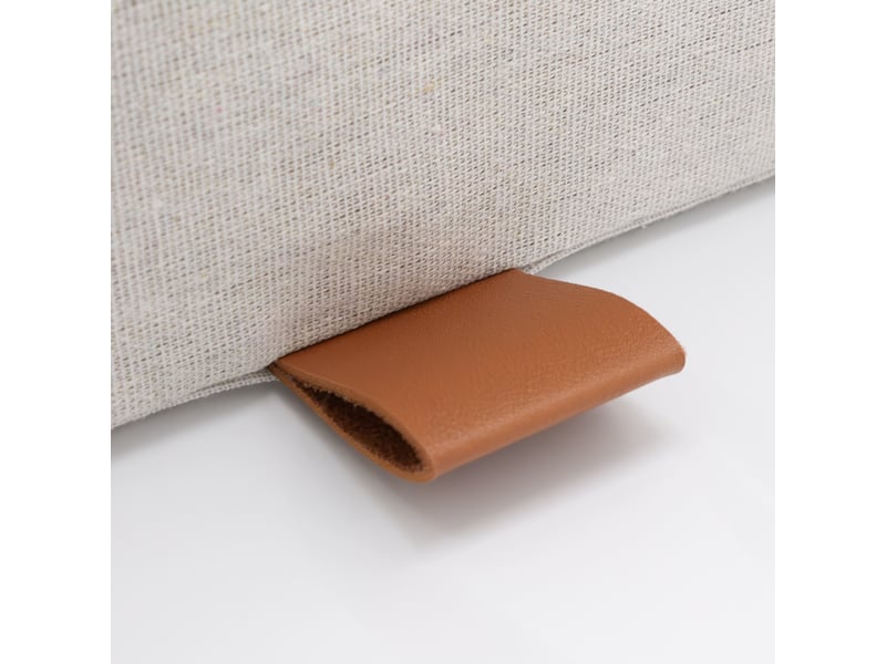  Boîte dressing à couvercle tissu aspect lin beige xl 54 x 46 x 29 cm 62883 - Conforama E