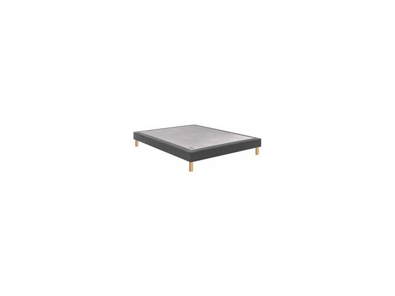  Sommier tapissier urban grey 2 places 160x200 cm hauteur 15 cm 7796668 - Conforama A