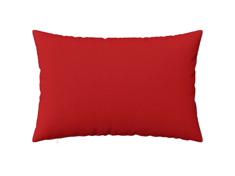 Lot de 6 housses de coussin heerlen rouge 40 x 60 cm tissu cf49720  - Conforama A