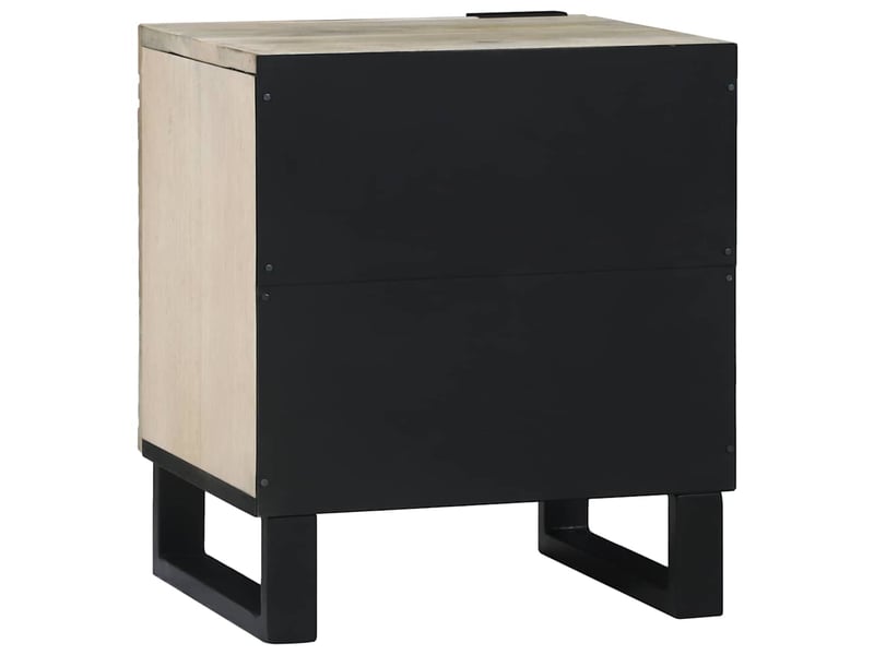  Table de chevet - cabinet de chevet - table de nuit blanc 40 x 33 x 46 cm bois d'ingénierie  - Conforama D