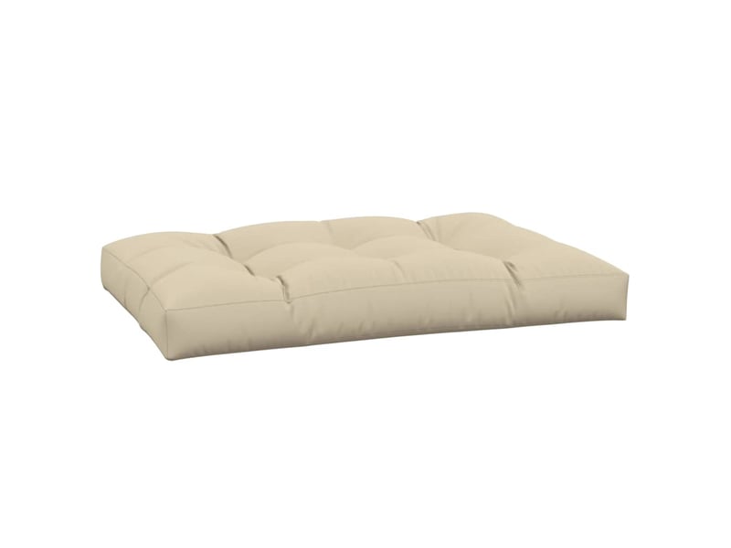 Coussin de palette, coussin de chaise, coussin de canapé beige 120x80x12 cm tissu cf55286 - Conforama A
