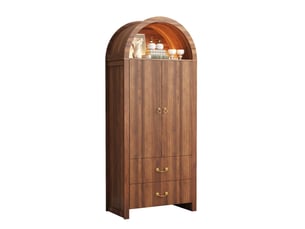 Buffet 2 porte(s) 2 tiroir(s) MAISENTIEL - 76 cm coloris marron