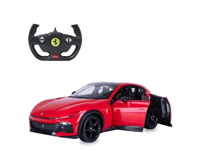  Voiture télécommandée ferrari purosangue 1:14 rouge 2,4ghz porte manuelle 402256 - Conforama A