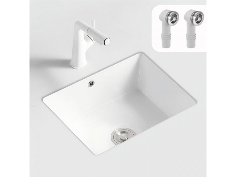 Tête de trop plein lavabo, 2 pièces, accessoires pratiques pour évier cuisine, installation facile - Conforama E