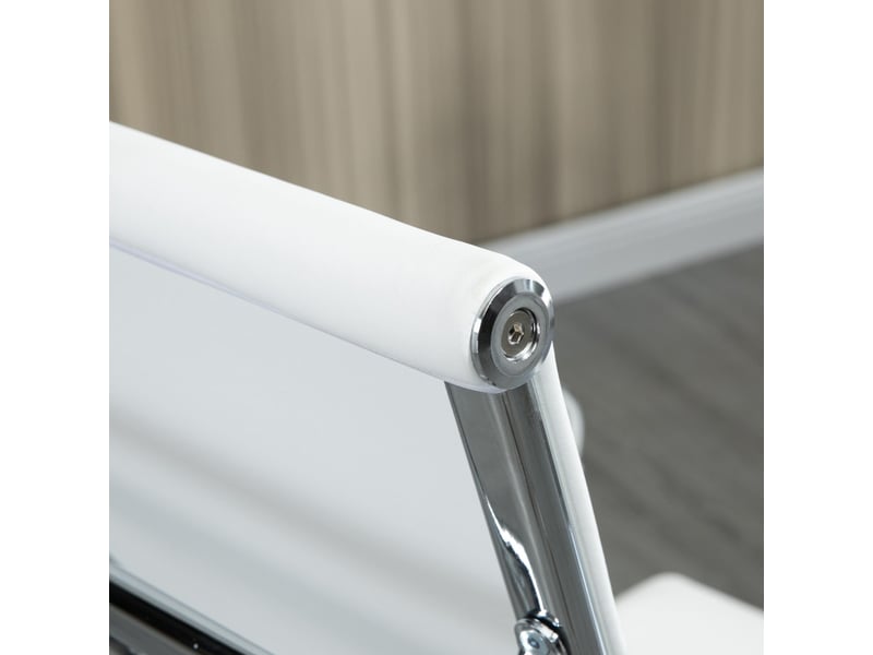 Chaise de bureau florenval ergonomique pivotante bascule blanche  - Conforama D