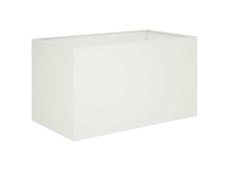  Jardinière - cache-pot de jardin 2 pcs blanc 100 x 50 x 50 cm  - Conforama C