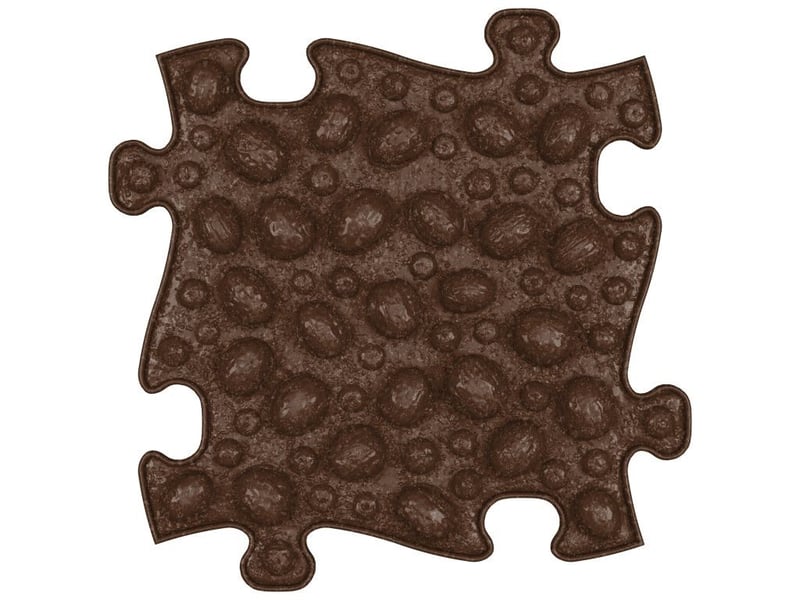  Tapis sensoriel muffik ensemble eco - 6 pièces, marron MFK-024 - Conforama E