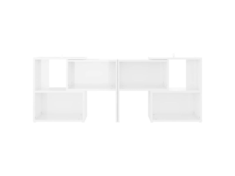  Meuble tv - banc tv - meuble de rangement blanc brillant 104x30x52 cm bois d'ingénierie  - Conforama C