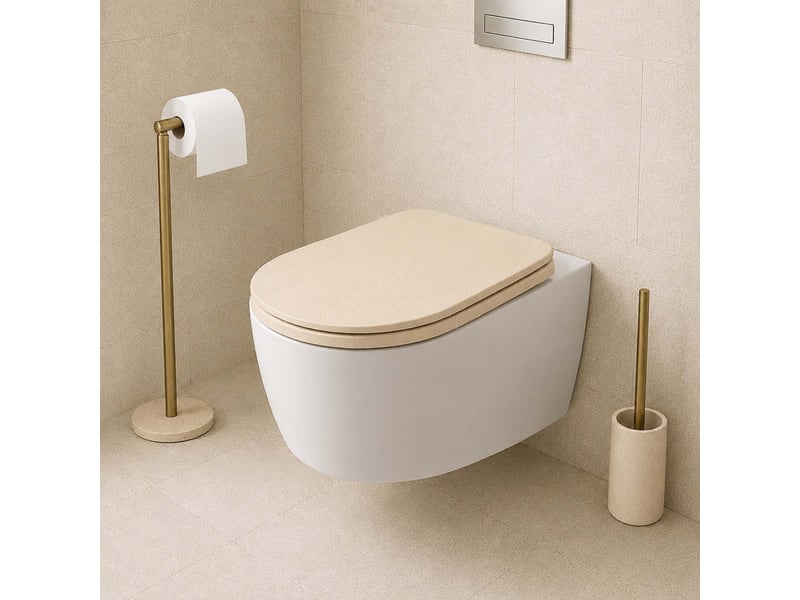  Dérouleur papier wc avec réserve oria 61cm sable  - Conforama B