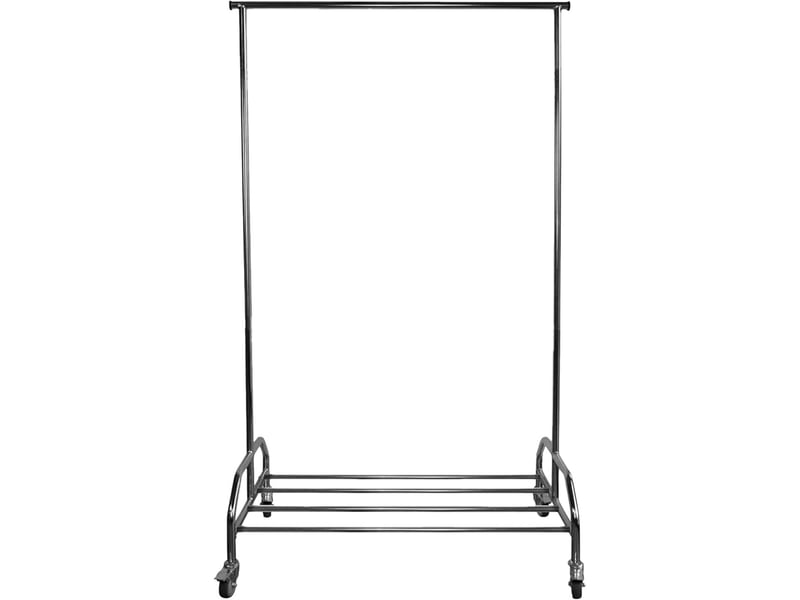 Portant vêtements roulettes métal gris argenté 108-168 x 53 x 181 cm 62278 - Conforama D
