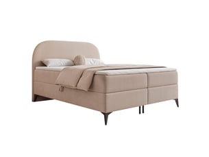 Lit coffre 140x200 cm IDOHOME  NOELIA coloris beige