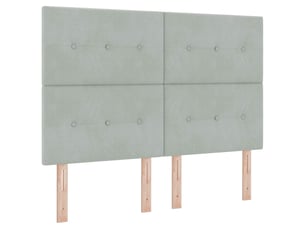 Tete de lit A poser largeur 160 cm <strong></strong> <strong></strong> argenté