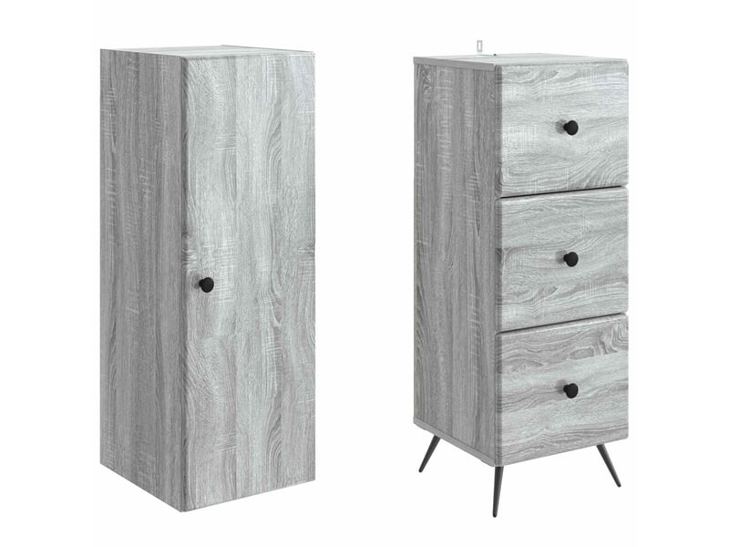Ensemble de meubles 2 pcs, rangement de salon 34,5x34,5x90 cm bois d'ingénierie shl5084 - Conforama D