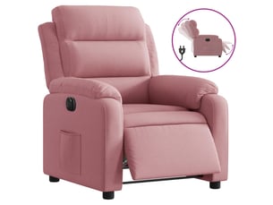 Fauteuil convertible VIDAXL Velours rose